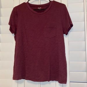 Madewell Burgundy Tee